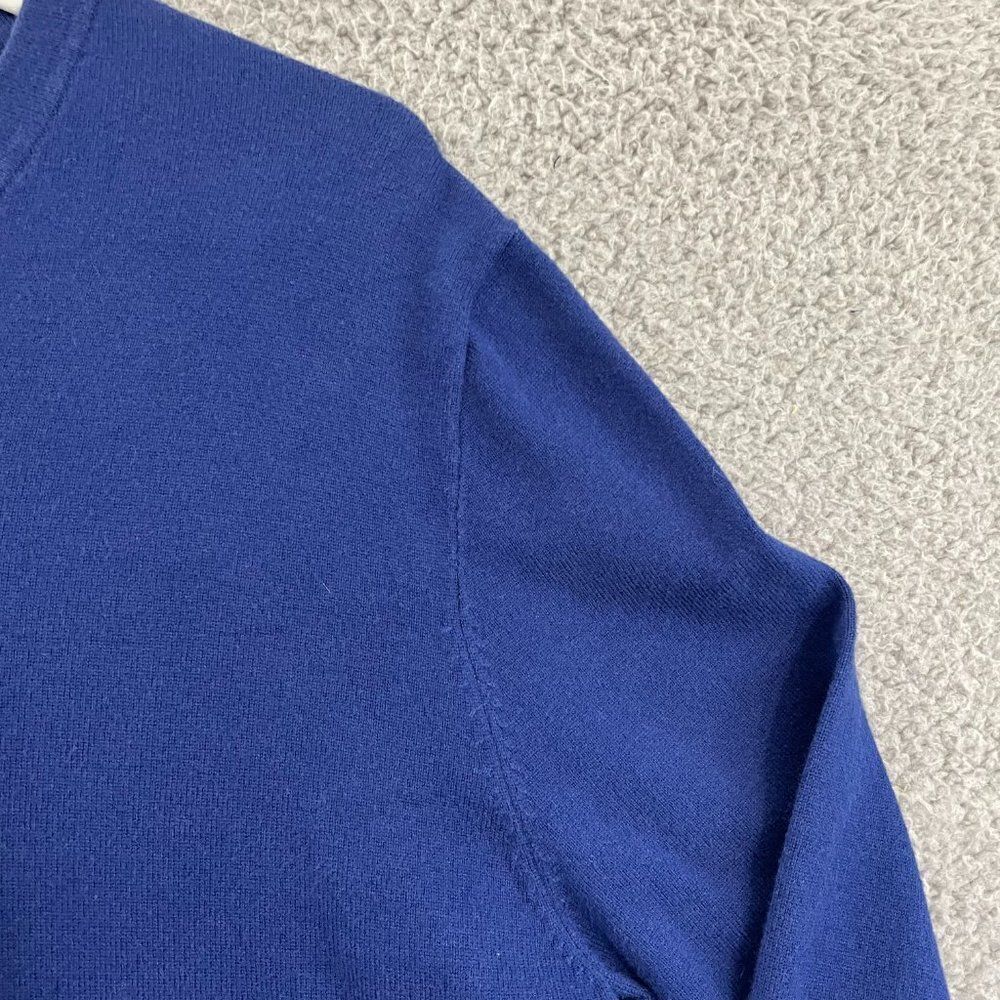 JF J.Ferrar Sweater Men M Blue Casual Pullover V-Neck - Picture 2 of 10